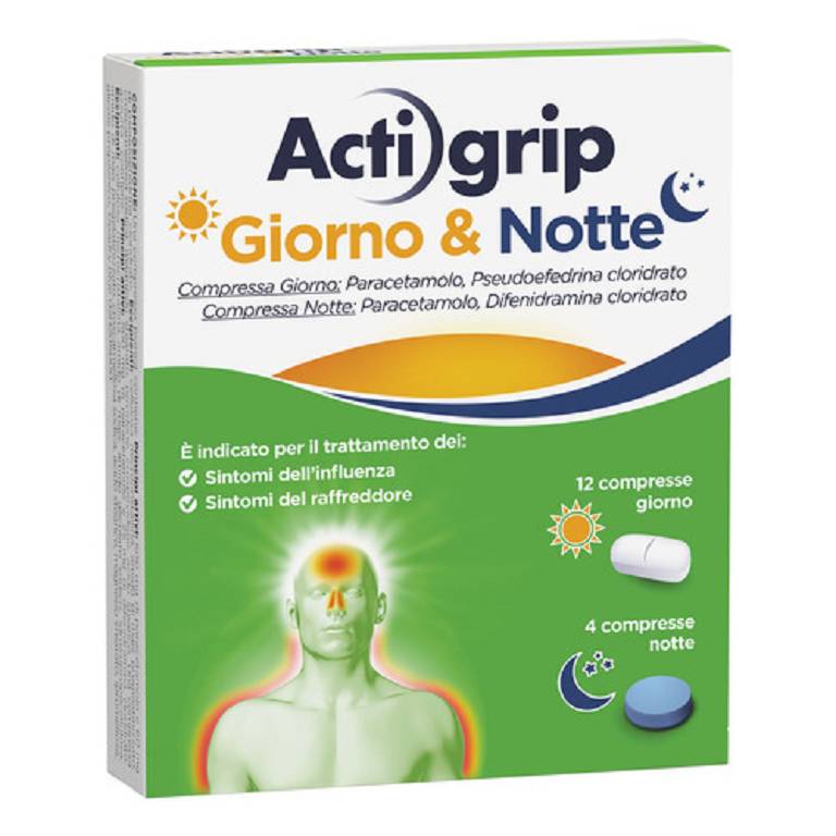 ACTIGRIP GIORNO&NOTTE*12+4CPR